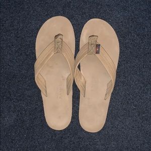 Rainbow leather sandals